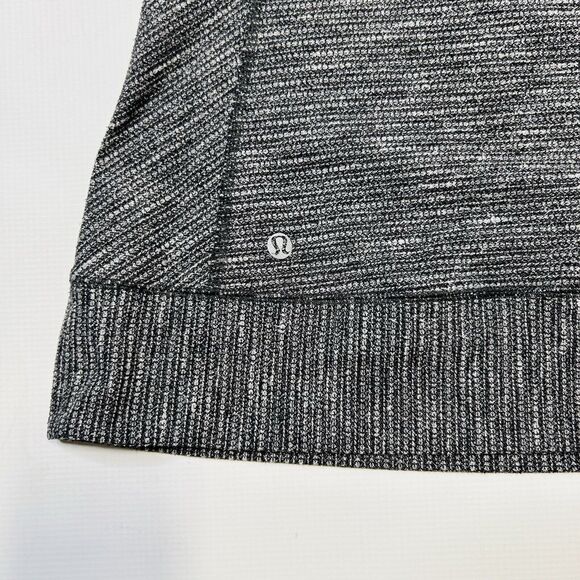 Lululemon Race Your Pace Long Sleeve Running Shirt Women's Size 8 Gray/Black - Picture 9 of 16